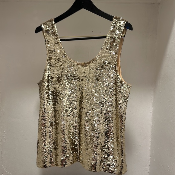 Figue gold sequin tank - Picture 2 of 5
